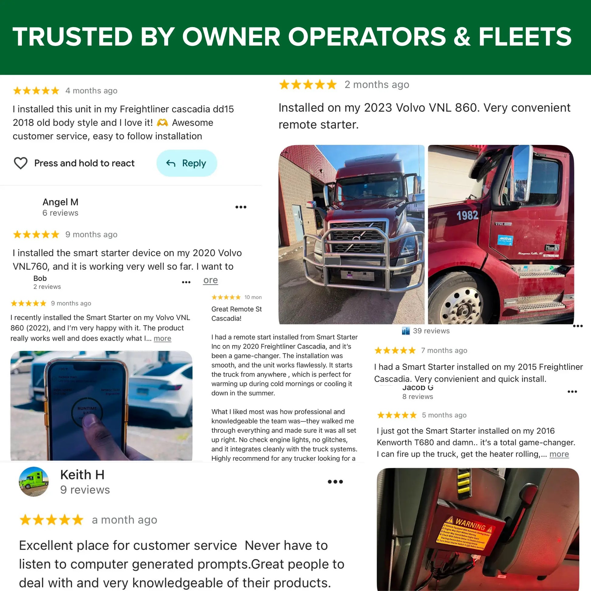 transport truck remote start and auto start